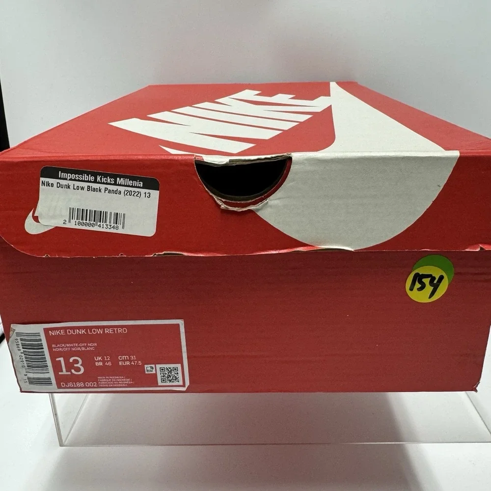 Brand New Nike Dunk Low Reverse Panda Black White DJ6188-002 Men's Size 13